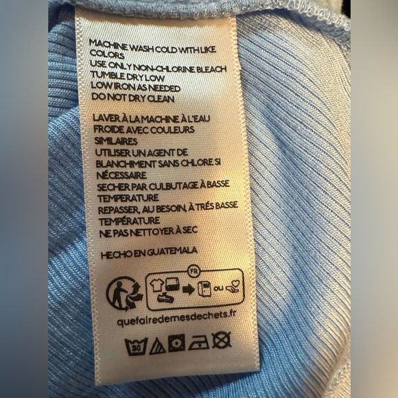 Urban Outfitters BDG Shannen Off-The-Shoulder Long Sleeve Tee in Blue - Picture 9 of 9